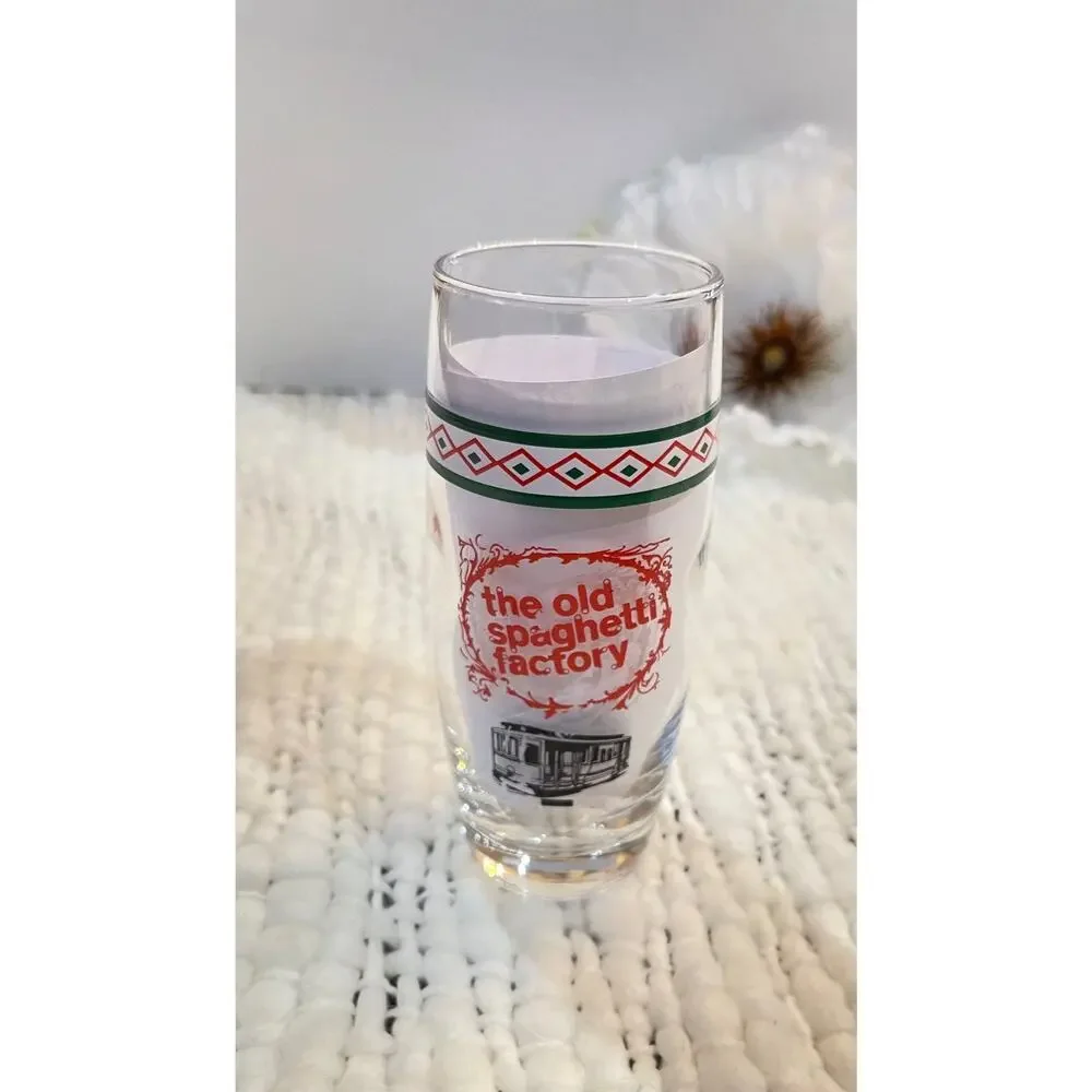 Vintage The Old Spaghetti Factory Collectible Glass